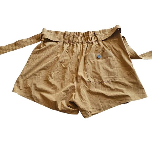 Athleta womens Sz 12 tan gold skyline shorts - Picture 2 of 8